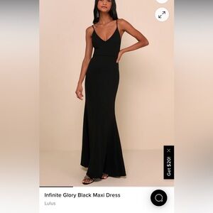 Lulus Infinite Glory Black Maxi Dress